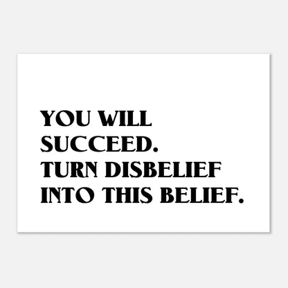 This Belief - Spruch Poster