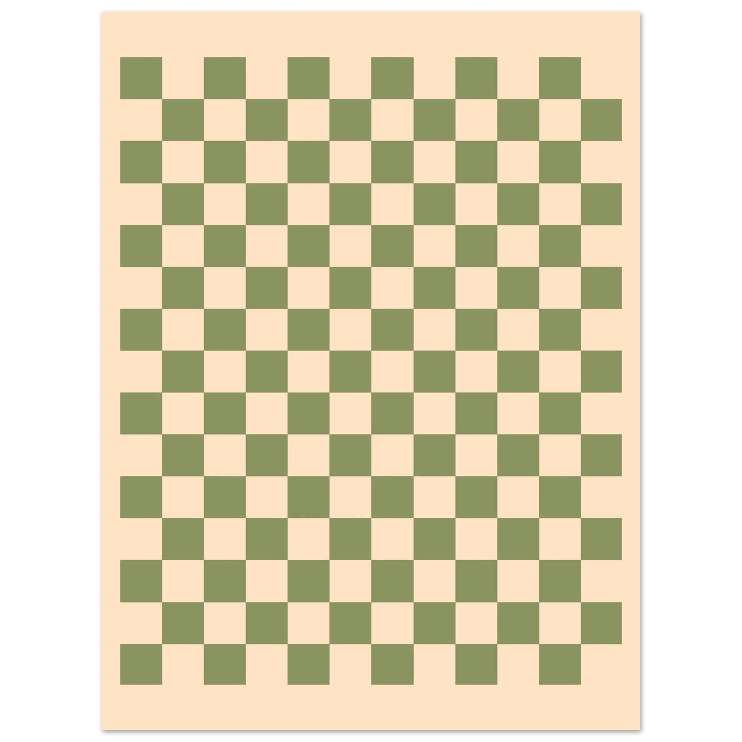 Schach - Vintage Green Poster