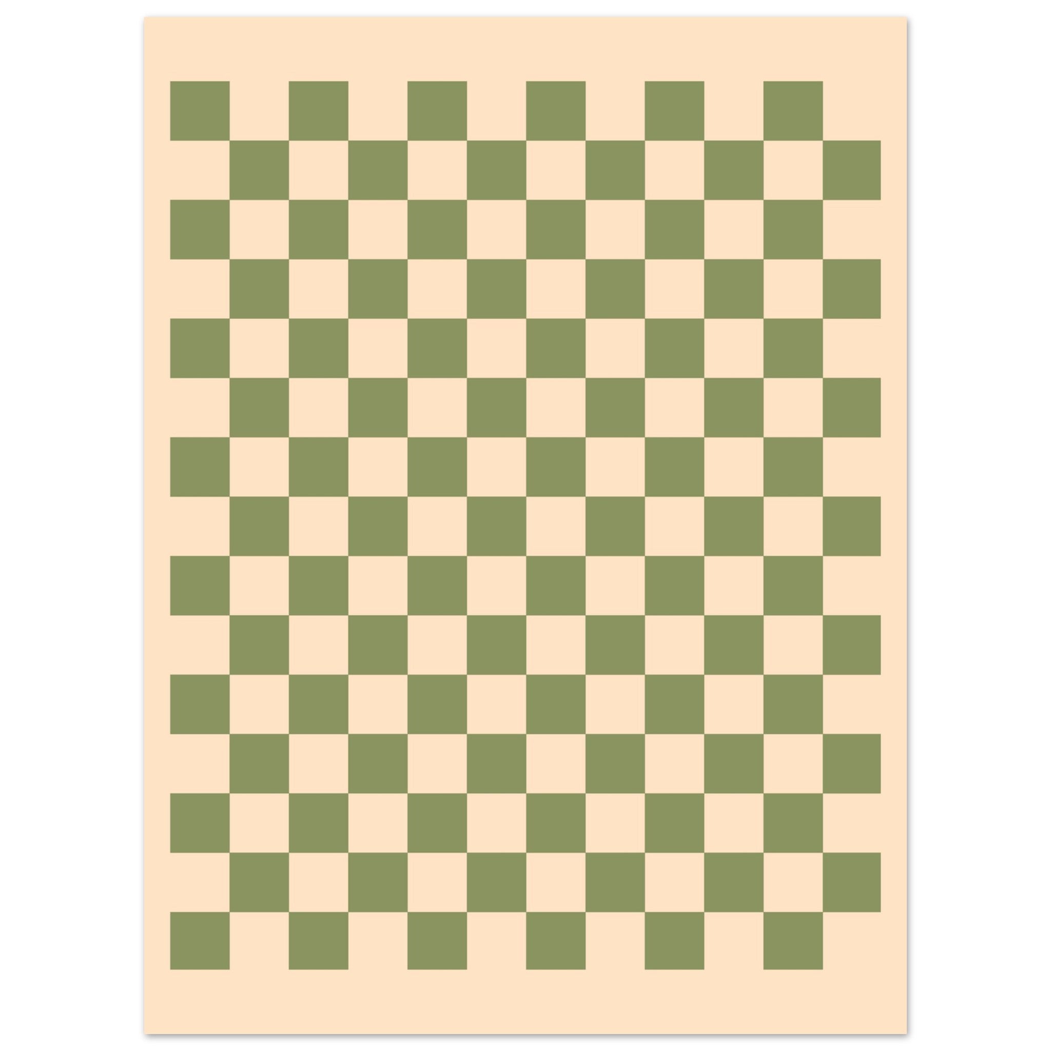 Schach - Vintage Green Poster