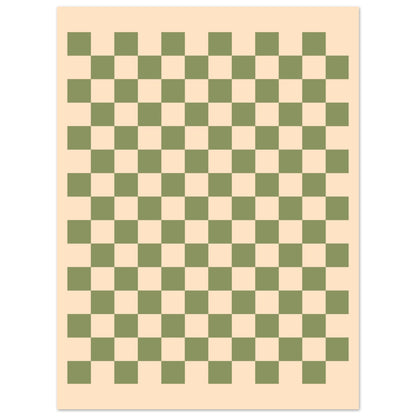 Schach - Vintage Green Poster