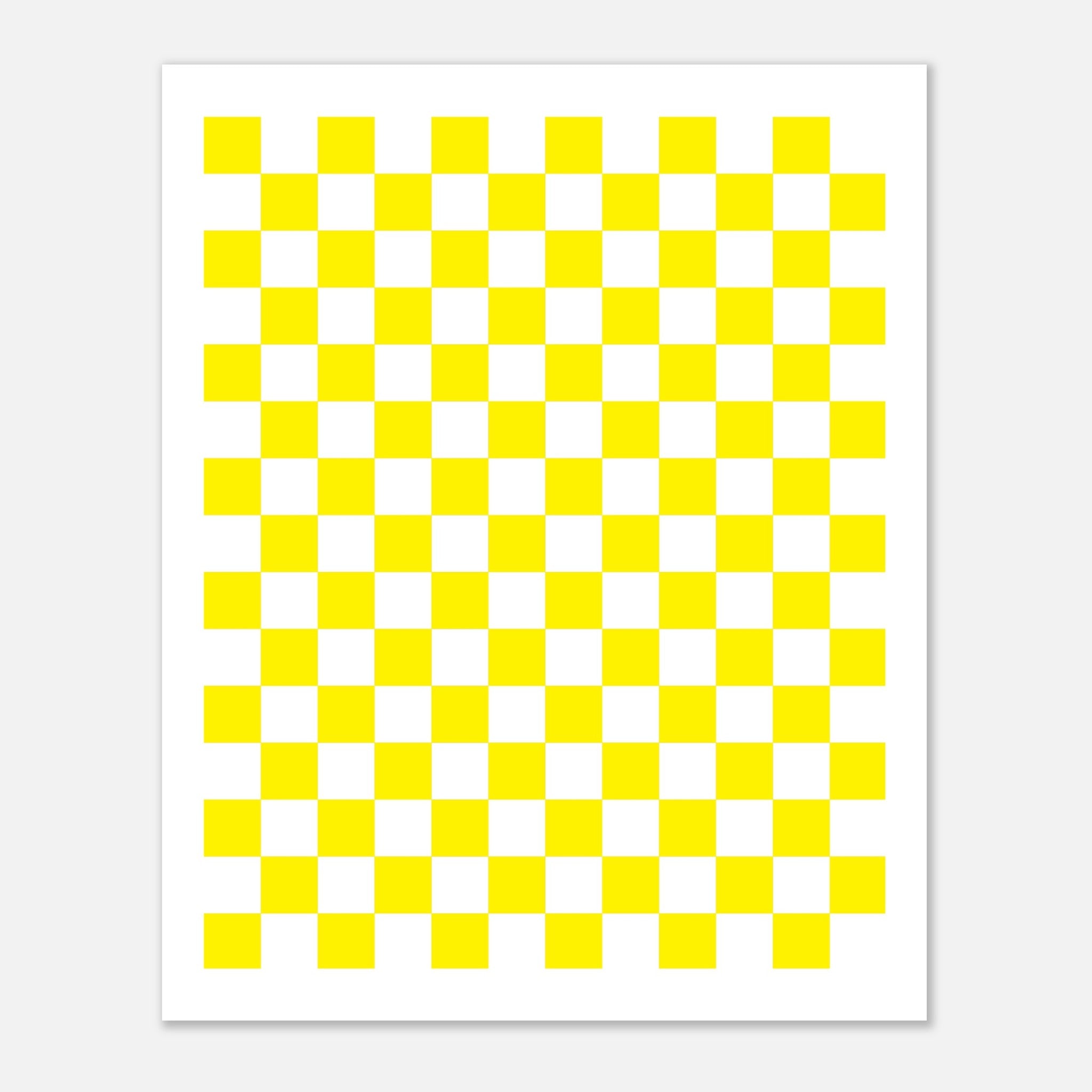 Schach - Yellow Poster