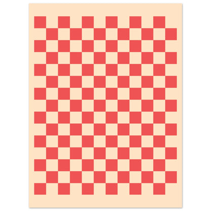 Schach - Vintage Red Poster