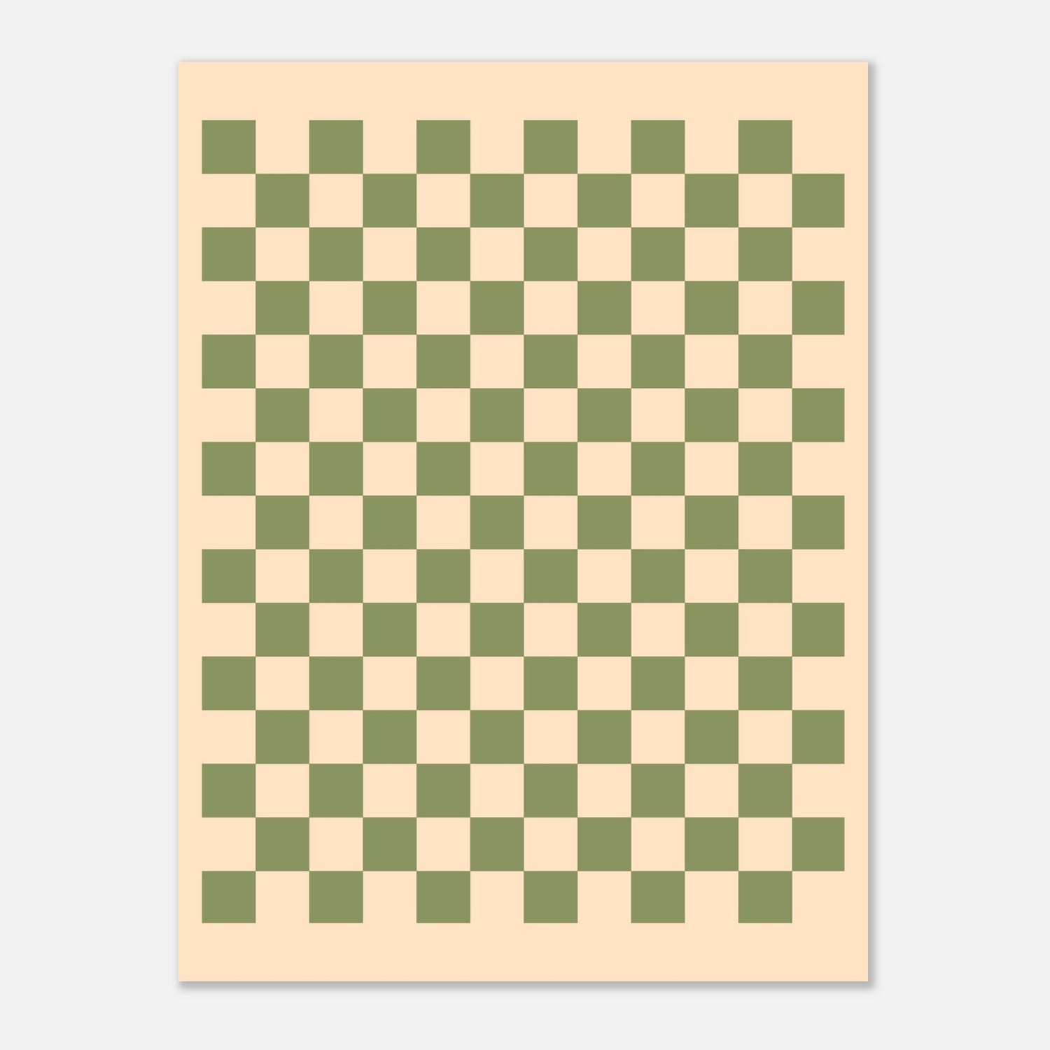 Schach - Vintage Green Poster