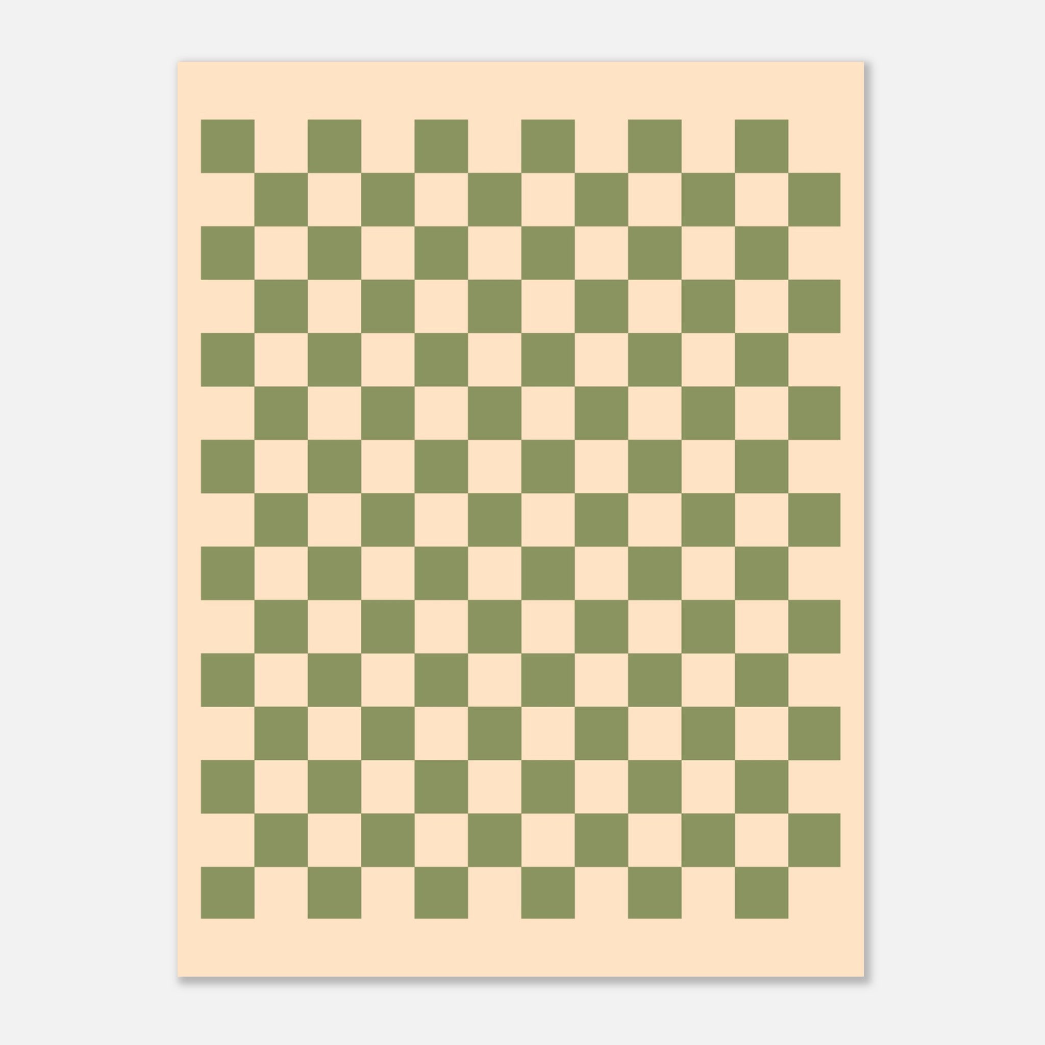 Schach - Vintage Green Poster