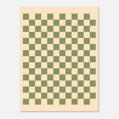 Schach - Vintage Green Poster