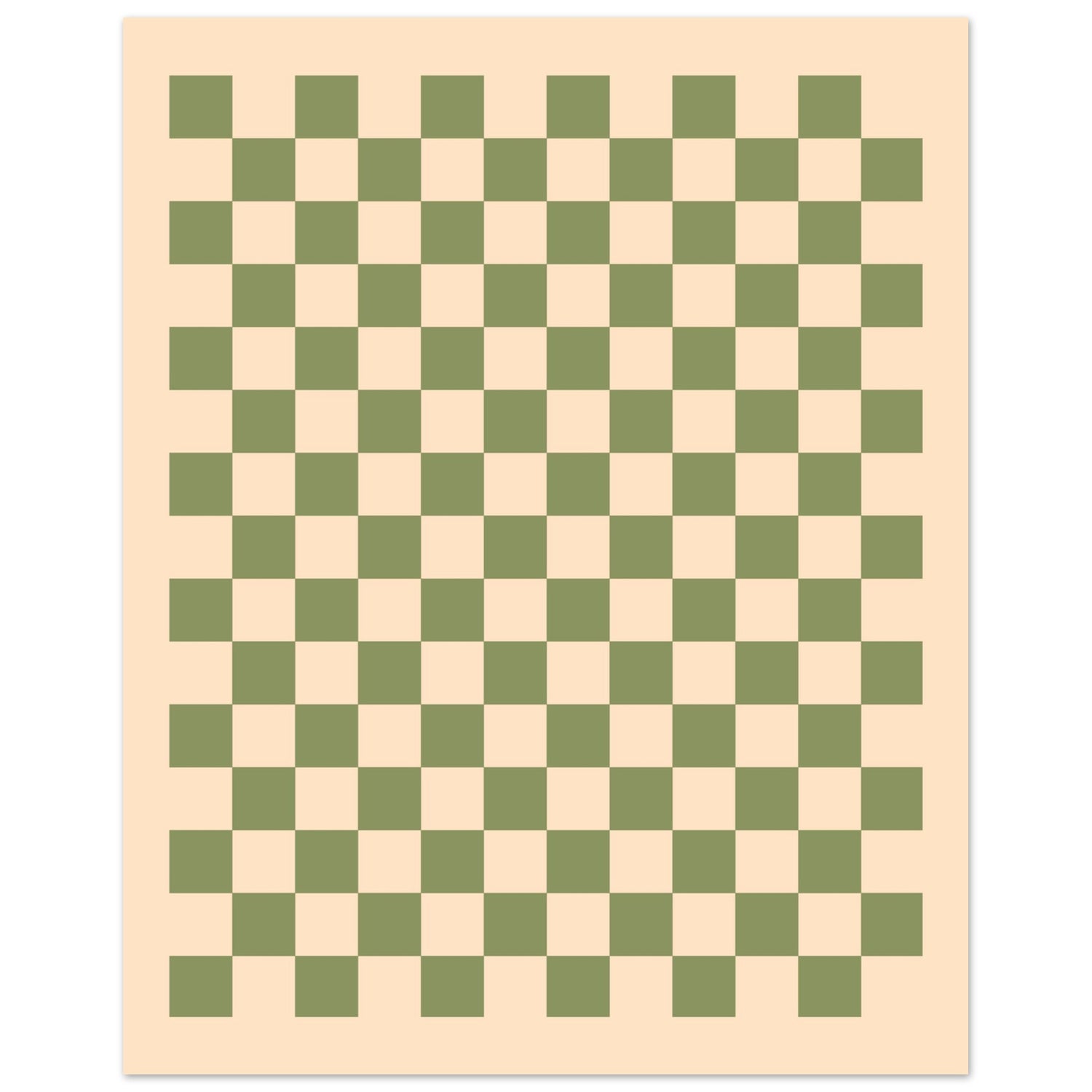 Schach - Vintage Green Poster