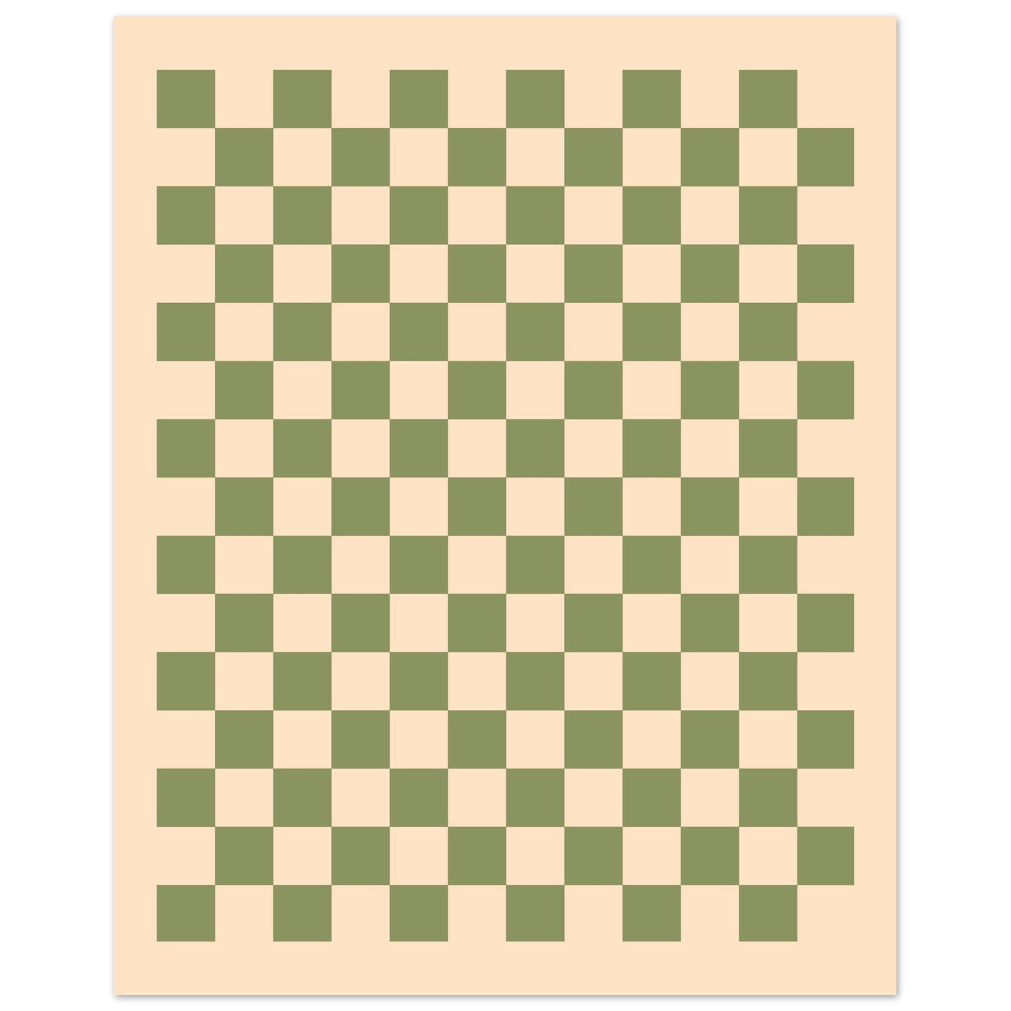 Schach - Vintage Green Poster