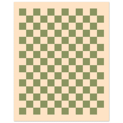 Schach - Vintage Green Poster